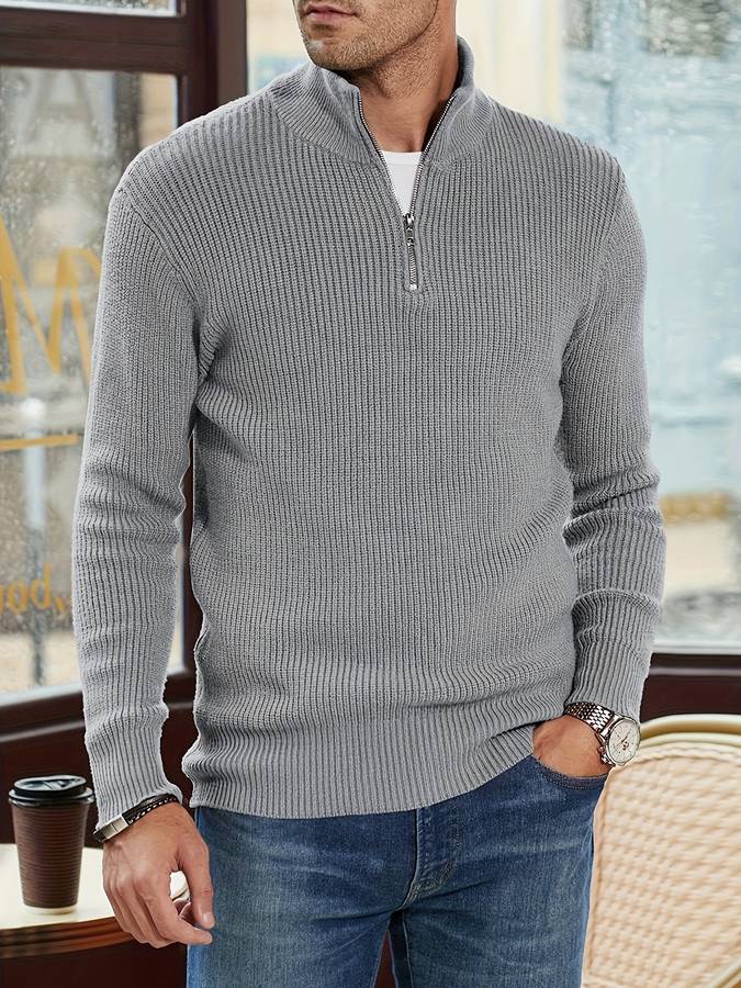 Alpha Zip-Pullover – Robuste Vielseitigkeit & Stil