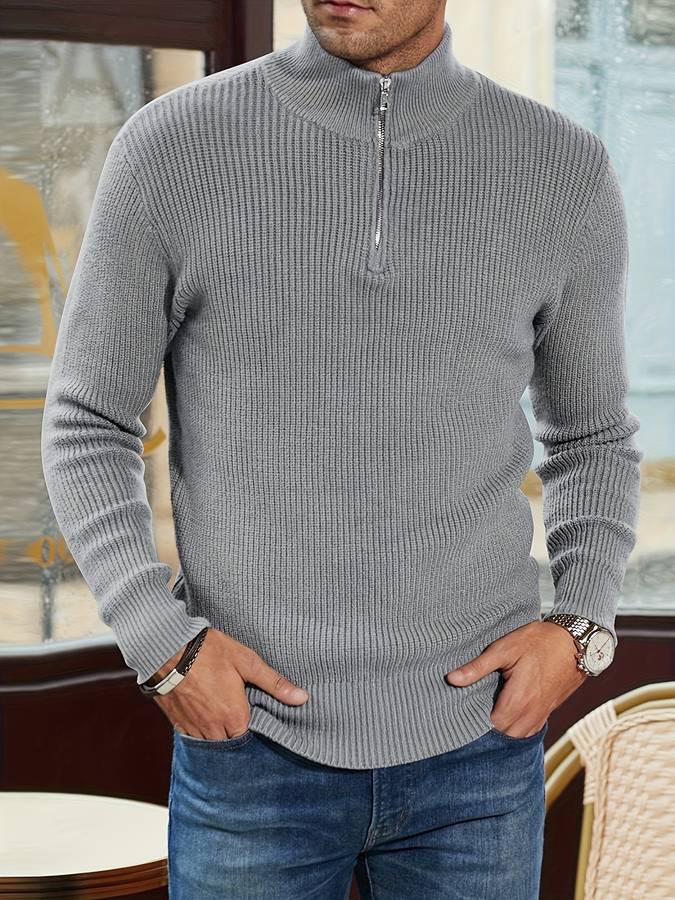 Alpha Zip-Pullover – Robuste Vielseitigkeit & Stil