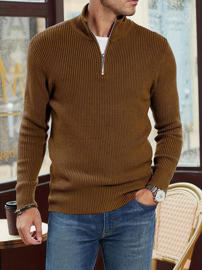 Alpha Zip-Pullover – Robuste Vielseitigkeit & Stil