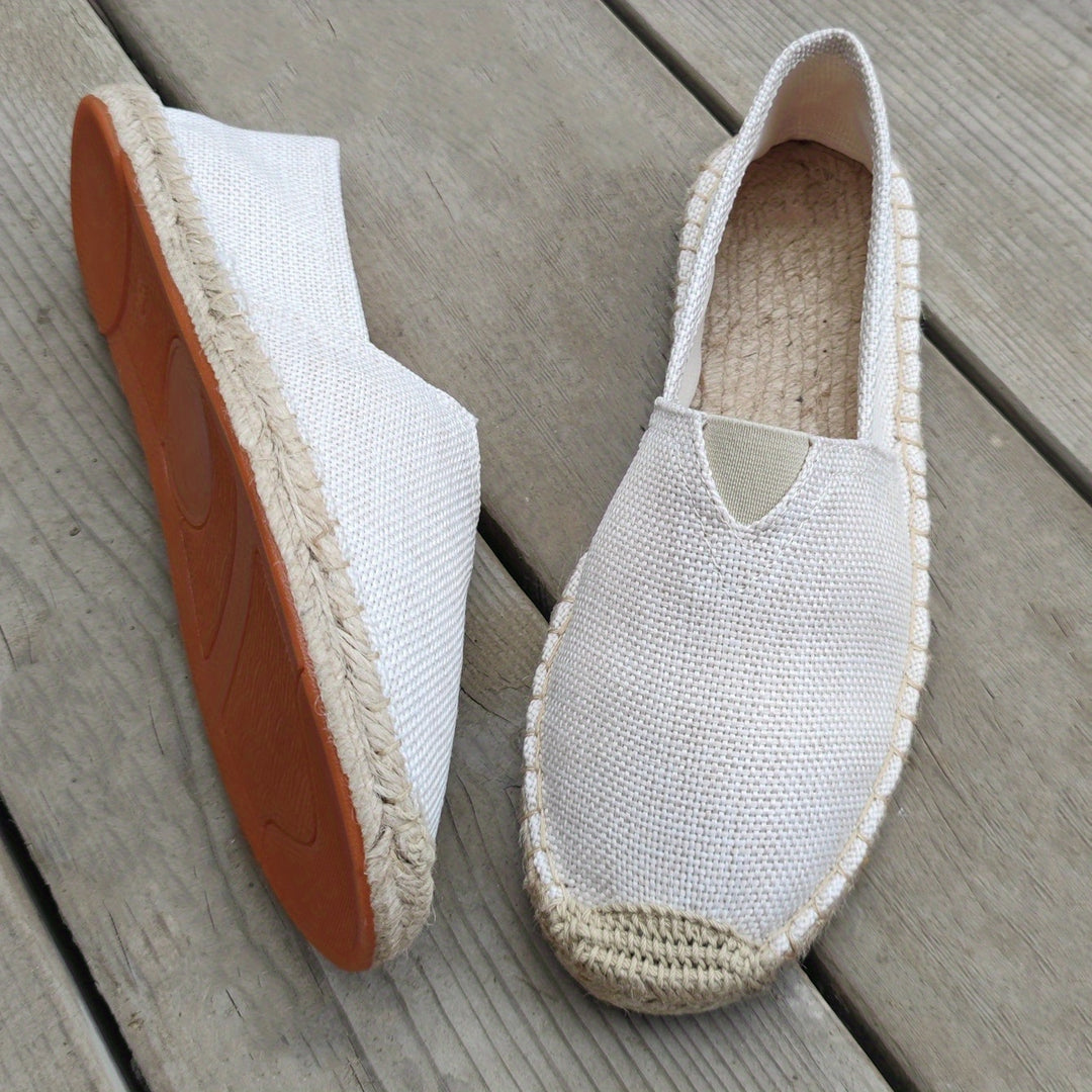 Herren Espadrilles | Slip-On Schuhe | Geflochtene Sohlenoptik | Lässiger Sommerstil