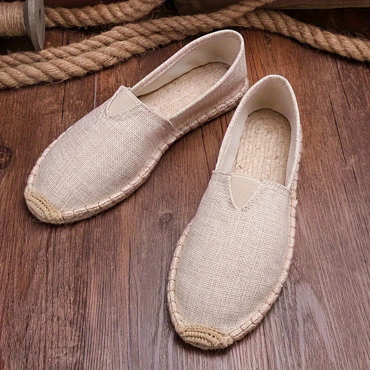 Herren Espadrilles | Slip-On Schuhe | Geflochtene Sohlenoptik | Lässiger Sommerstil