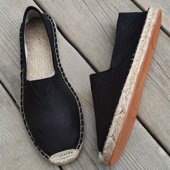 Herren Espadrilles | Slip-On Schuhe | Geflochtene Sohlenoptik | Lässiger Sommerstil