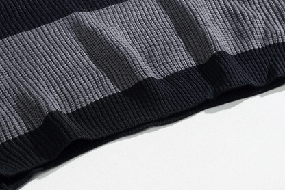 Gestreiftes Strickhemd mit Knopfleiste – Komfort & Eleganz