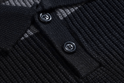 Gestreiftes Strickhemd mit Knopfleiste – Komfort & Eleganz