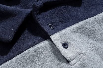 Kontrast Polo-Strickpullover – Klassik trifft Moderne