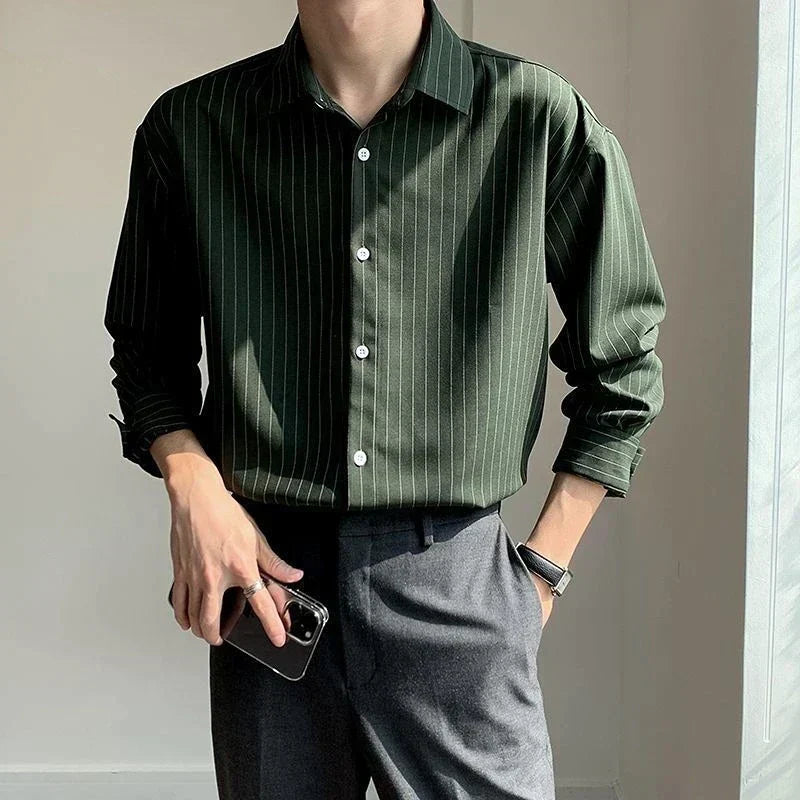 Positano Striped Long Sleeve Shirt – Stylish & Versatile