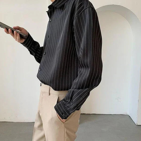Positano Striped Long Sleeve Shirt – Stylish & Versatile