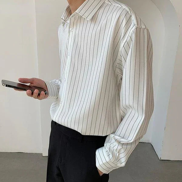 Positano Striped Long Sleeve Shirt – Stylish & Versatile